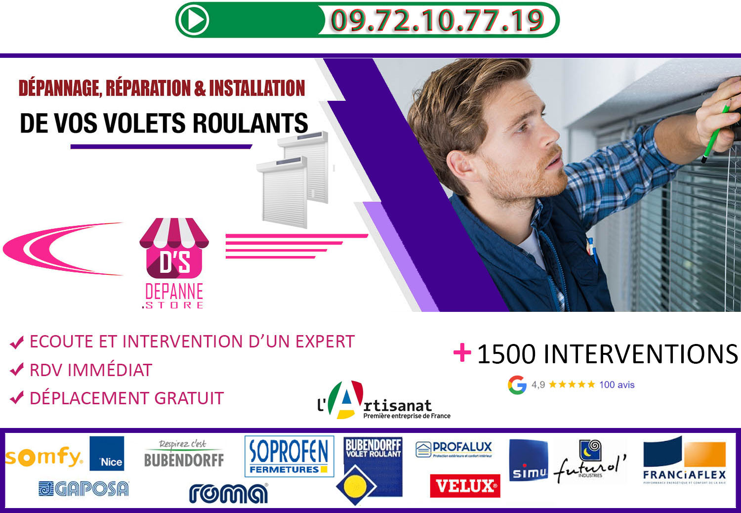 Depannage Volet Roulant Asnieres sur Oise 95270